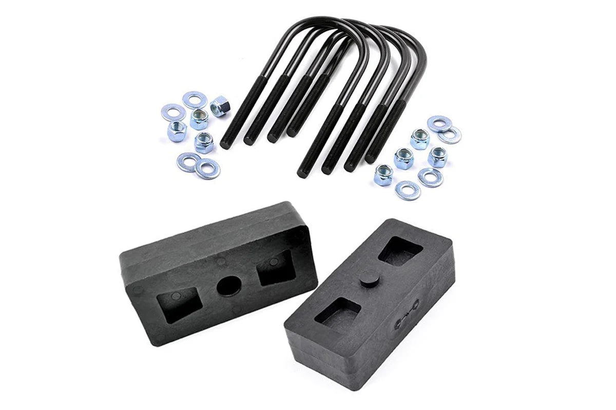 Rough Country Rear Block & U-Bolt Lift Kit – Add Rear Height & Eliminate Sag