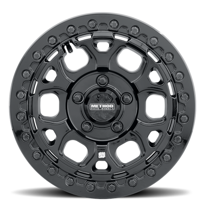Method MR416 Beadlock 15x7 / 6x5.5 / 74mm Offset / 78.30mm Bore - Gloss Black Wheel