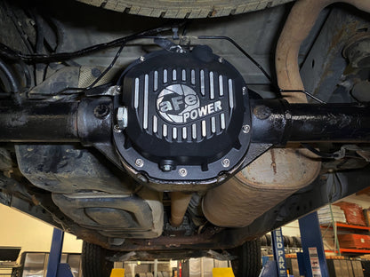 aFe 90-14 Ford F-150 Rear Differential Cover - Black w/ Machined Fins