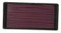 K&N Replacement Air Filter AIR FILTER, JEEP CHEROKEE, COMANCHE, WAGONEER 2.5L/4.0L 87-95