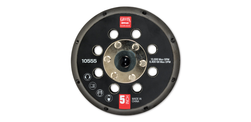 Griots Garage 5in Vented Orbital Backing Plate (G9) - Case of 12