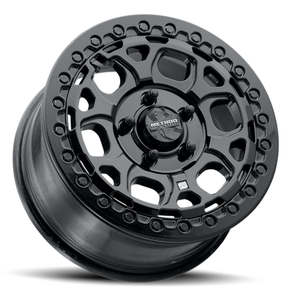 Method MR416 Beadlock 15x7 / 6x5.5 / 74mm Offset / 78.30mm Bore - Gloss Black Wheel