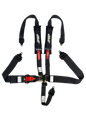 PRP 5.2 Harness Latch and Link with 2in Shoulders-3in Lap Belts and Removable Pads SFI 16.1- Black