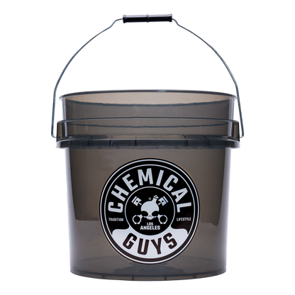 Chemical Guys Heavy Duty Detailing Bucket Smoked Black (4.5 Gal) - Case of 12