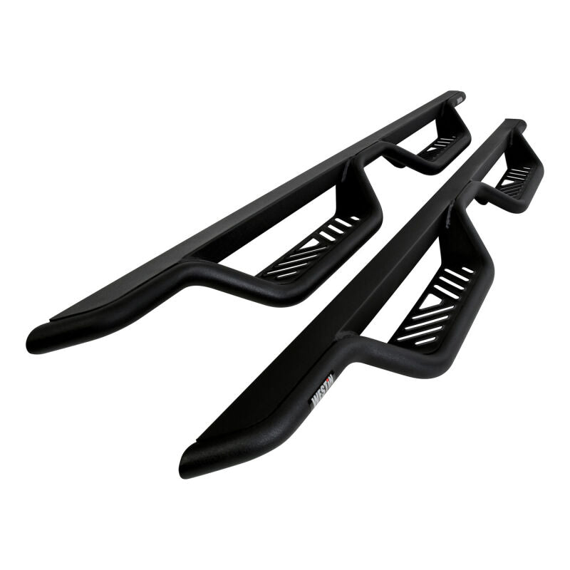 Westin 14-18 Chevy/GMC Silverado/Sierra 1500/2500/3500 Double Cab Outlaw Drop Nerf Bars Tex Black