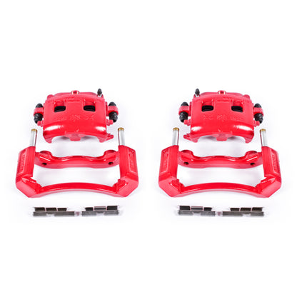 Power Stop 02-05 Dodge Ram 1500 Front Red Calipers w/Brackets - Pair