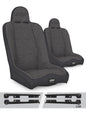 PRP Jeep Wrangler JK/JKU Daily Driver High Back Suspension Seats Kit (Pair) - Gray