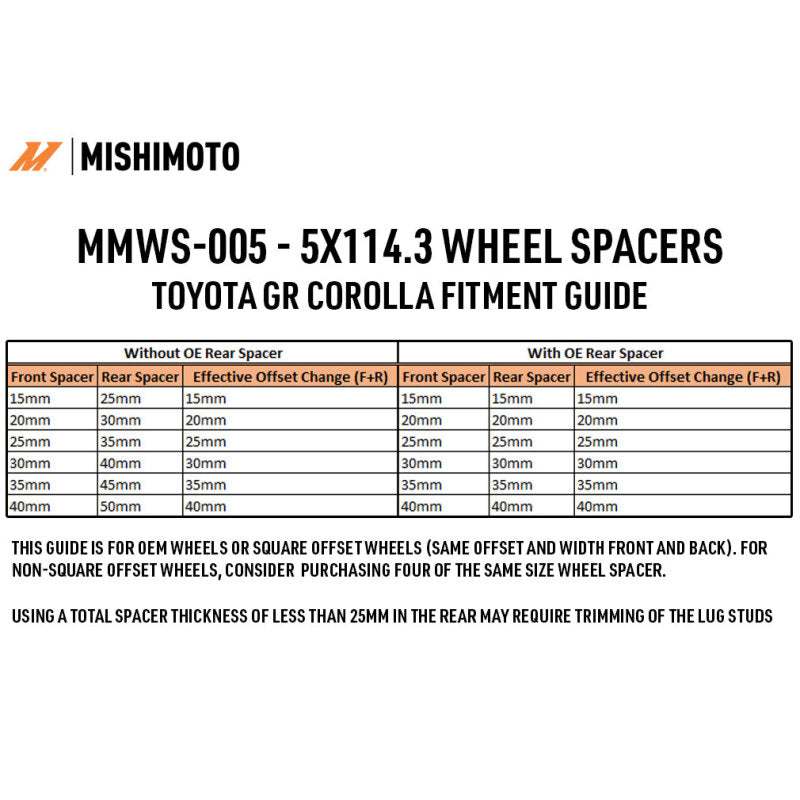Mishimoto 2005-2015 Toyota Tacoma Wheel Spacers - 5x114.3 - 60.1 - 25 - M12 - Black
