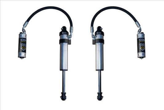 59702CP-CB ICON 2003-2023 Toyota 4Runner/2005-2023 Toyota Tacoma/2007-2014 Toyota FJ Cruiser, Front, 2.5 VS Stock Width Remote Reservoir w/ CDCV Secondary Shocks, Pair at Sexton Offroad in Salt Lake City & Park City, Utah 1