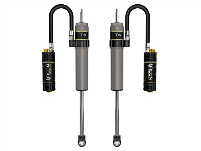 67800CP ICON 2005-2024 Ford Super Duty 4WD, 0-2.5” Lift, Front, V.S. 2.5 Aluminum Series Shock Absorbers, Remote Reservoir w/ CDCV, Pair at Sexton Offroad in Salt Lake City & Park City, Utah 1