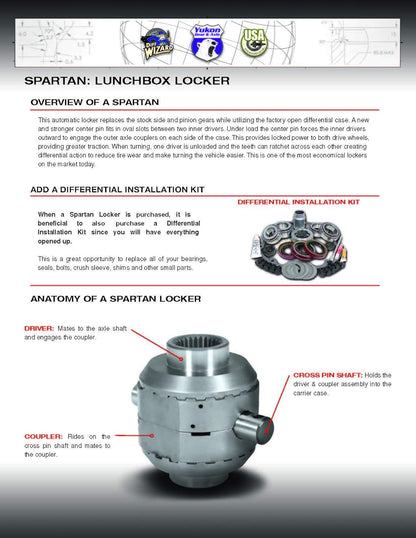 Spartan Locker for Ford 8"/9" – 28 or 31 Spline Axles