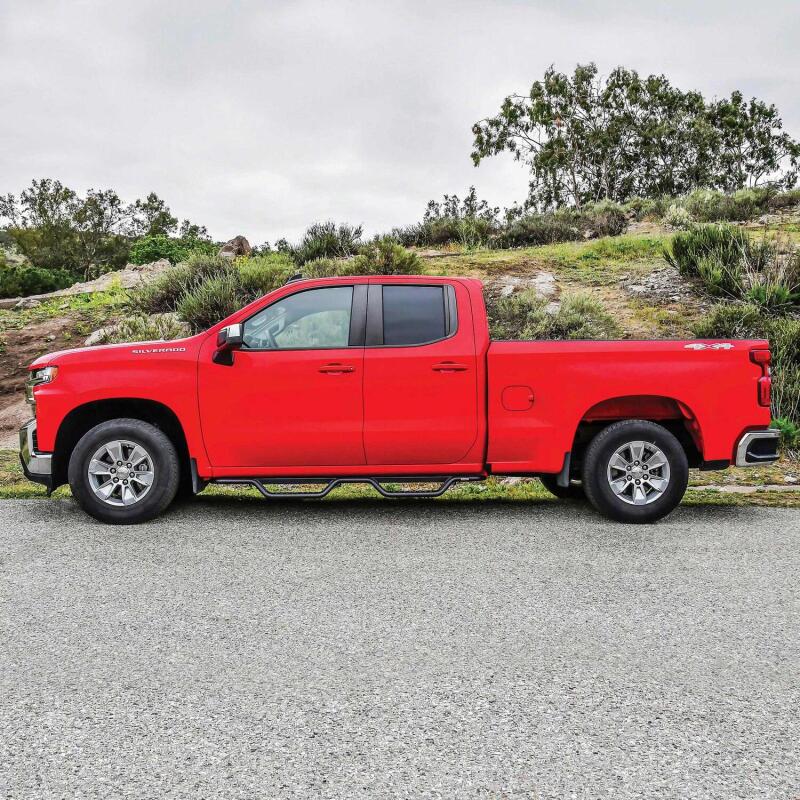 Westin 14-18 Chevy/GMC Silverado/Sierra 1500/2500/3500 Double Cab Outlaw Drop Nerf Bars Tex Black