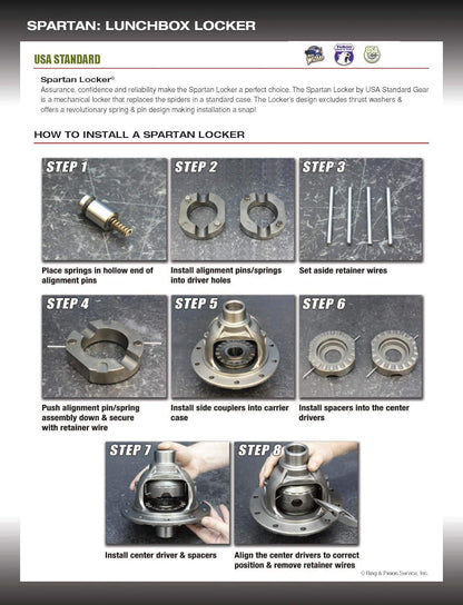 Spartan Locker for Ford 8"/9" – 28 or 31 Spline Axles