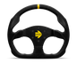 Momo MOD30 Steering Wheel 320 mm -  Black Suede/Black Spokes/1 Stripe