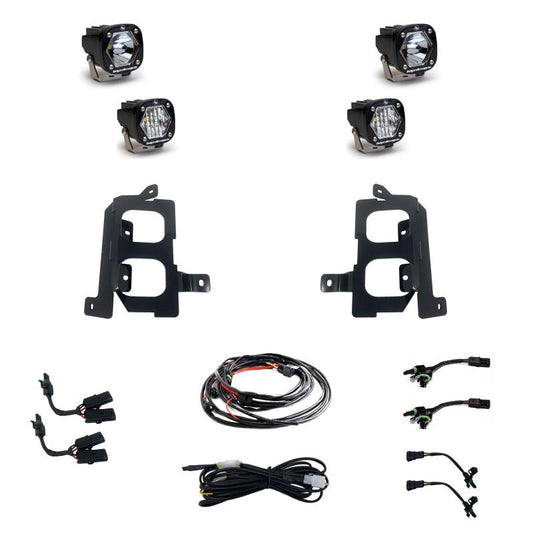 Baja Designs GMC 2020-22 Sierra 2500HD/3500HD S1 Dual Fog Pocket Light Kit