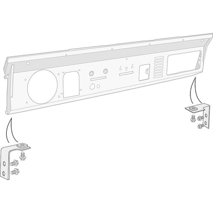Dennis Carpenter Dash Brackets - 1 Pair - 1966-77 Ford Bronco
