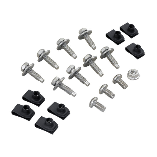 Dennis Carpenter Fender Bolt & Clip Kit - Stainless - 1966-77 Ford Bronco