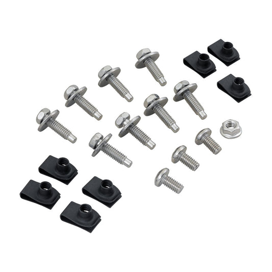 Dennis Carpenter Fender Bolt & Clip Kit - Zinc Plated - 1966-77 Ford Bronco