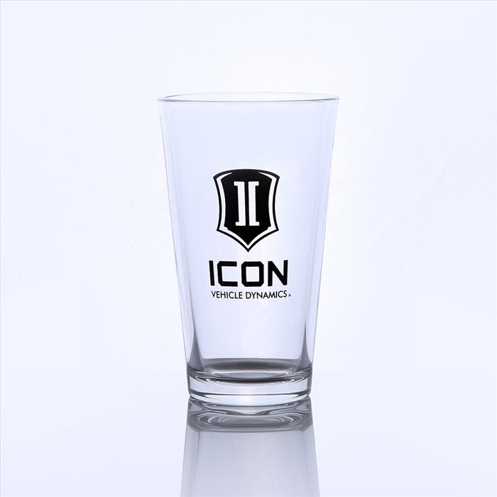 ICON-2140-SL-BL-16OZ ICON 16-Ounce Pint Class w/Stacked Logo at Sexton Offroad in Salt Lake City & Park City, Utah 1