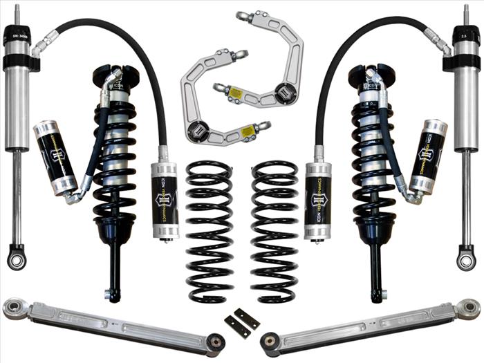 K53065 ICON 2010-2023 Toyota 4Runner/2010-2014 Toyota FJ Cruiser, 0-3.5" Lift Stage 5 Suspension System, Billet UCA at Sexton Offroad in Salt Lake City & Park City, Utah 1