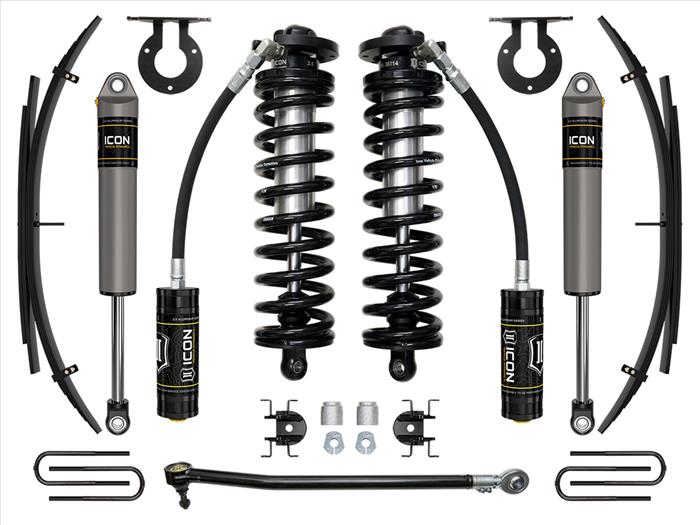 K63142L ICON 2017-2023 Ford F-250/F-350 Super Duty 4WD, 2.5-3" Lift, Stage 2 Coilover System w/ Expansion Packs at Sexton Offroad in Salt Lake City & Park City, Utah 1