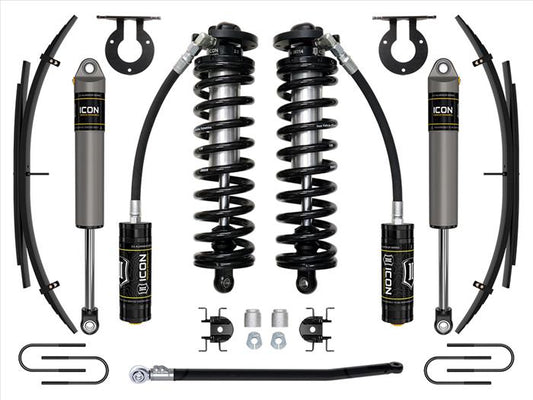 K63182 ICON 08-10 Ford F250/F350, 2.5-3" Lift, Stage 2 Coilover System w/ Leaf Springs at Sexton Offroad in Salt Lake City & Park City, Utah 1