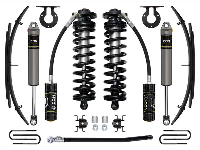 K63192 ICON 11-16 Ford F250/F350, 2.5-3" Lift, Stage 2 Coilover System w/ Leaf Springs at Sexton Offroad in Salt Lake City & Park City, Utah 1