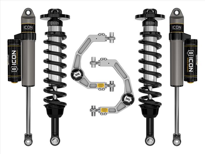 K93132 ICON 2021-2023 Ford F-150 4WD, 2.75-3.5" Lift, Stage 2 Suspension System, Billet UCA at Sexton Offroad in Salt Lake City & Park City, Utah 1