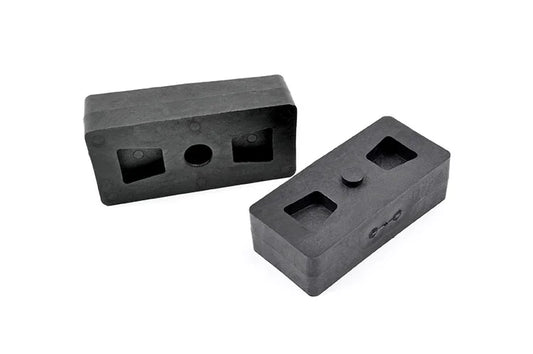 Rough Country 1.5-Inch Rear Lift Block Kit – Fits Chevy, GMC, Toyota, Ford Ranger & More – Fiberglass Reinforced Nylon, Pair