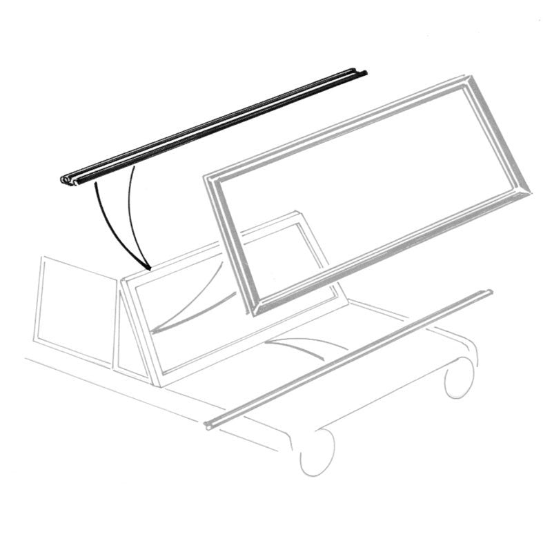 Dennis Carpenter Windshield Frame Seal Upper 1966 - 77 Ford Bronco
