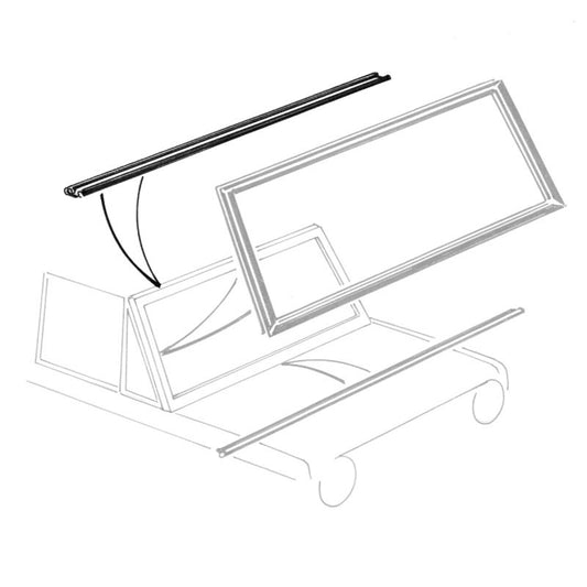 Dennis Carpenter Windshield Frame Seal Upper 1966 - 77 Ford Bronco
