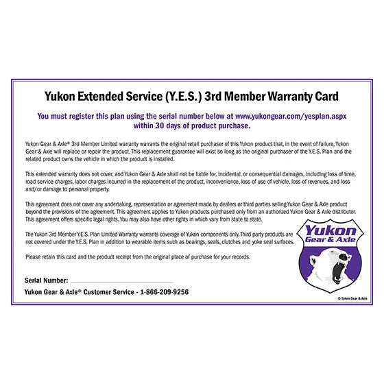 YES3RD Yukon Extended Service (YES) Plan Warranty for Yukon Rear Axle Housings at Sexton Offroad in Salt Lake City & Park City, Utah 1