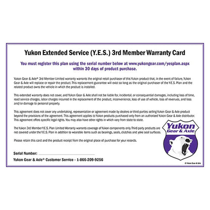 YES3RD Yukon Extended Service (YES) Plan Warranty for Yukon Rear Axle Housings at Sexton Offroad in Salt Lake City & Park City, Utah 1