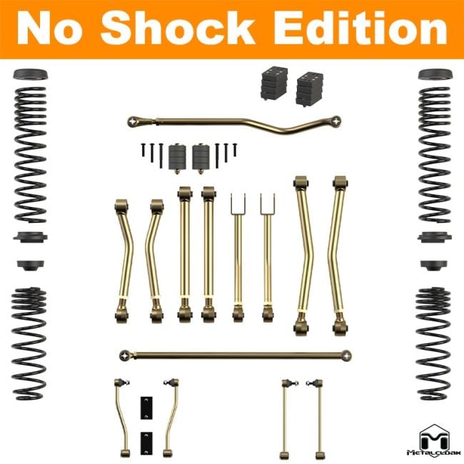 Metalcloak Game-Changer Suspension Kit – Jeep JL Wrangler 4xe – 2.5in Lift – Base Kit