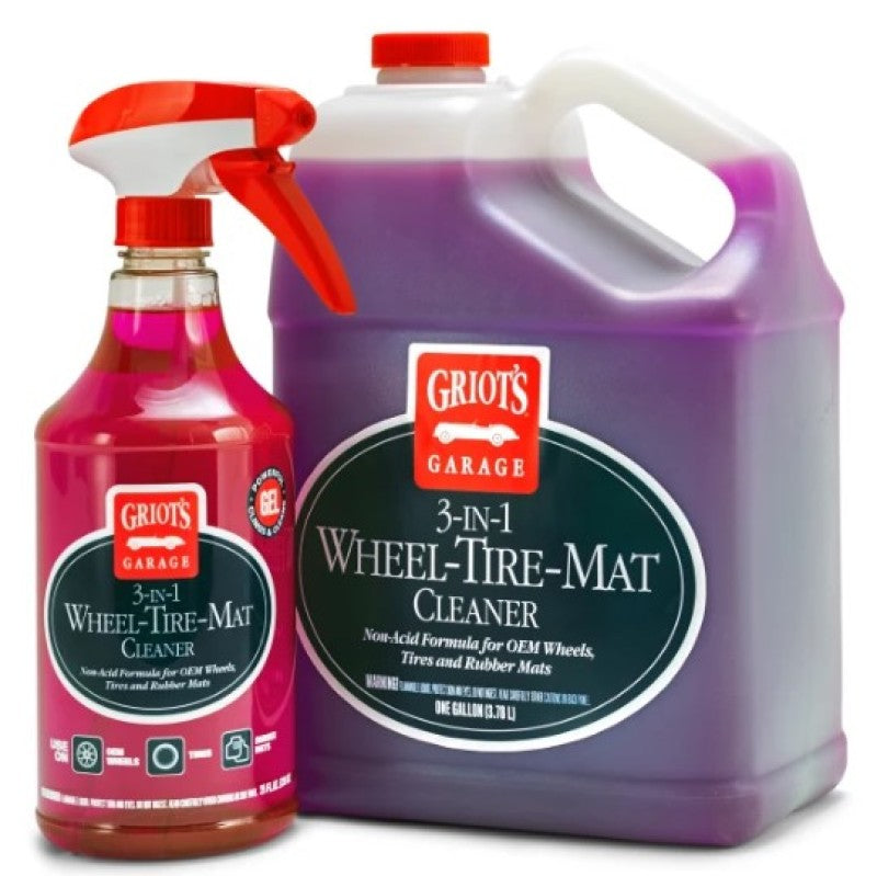 Griots 3 In 1 Wheel Tire Mat Cleaner- 25 Ounces - Case of 12