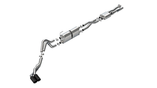 Borla 20-26 Ford F250/F350 SD 7.3L V8 CC SB (160in WB) (SRW) S-Type Cat-Back Exhaust - Brawler Black