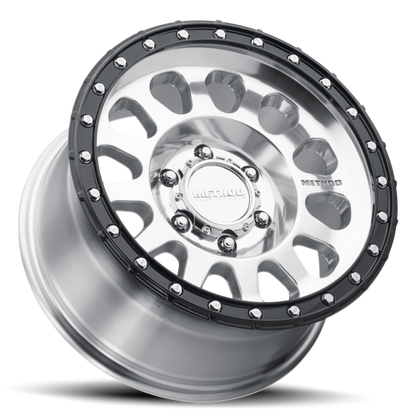 Method MR315 17x8.5 0mm Offset 6x135 87mm CB Polished Wheel - Gloss Black Lip