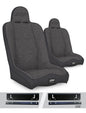 PRP Jeep Wrangler CJ7/YJ Daily Driver High Back Suspension Seats Kit (Pair) - Gray
