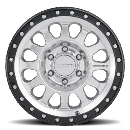 Method MR315 17x8.5 0mm Offset 6x135 87mm CB Polished Wheel - Gloss Black Lip