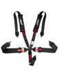PRP 5 Point Cam-Lock Harness with 2in Shoulders and 3in Lap Belts SFI16.1- Black