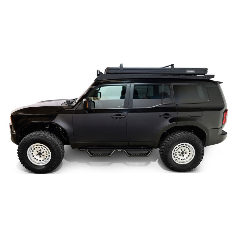 Westin 24-26 Toyota Land Cruiser Outlaw Drop Nerf Step Bars Textured Black