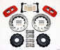 Wilwood AERO6 Front Truck Kit 14.25in Drill Red 1999-2014 GM Truck/SUV 1500