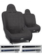 PRP Premier High Back Suspension Seats Kit for 03-06 Jeep Wrangler TJ (Pair) - Gray