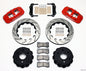 Wilwood AERO4 RearTruck Kit 14.25in Drill Red 1999-2010 GM 1500-SUV 1 Piston OE Caliper