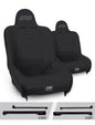PRP Premier High Back Suspension Seats Kit for Jeep Wrangler CJ7/YJ (Pair) - Black