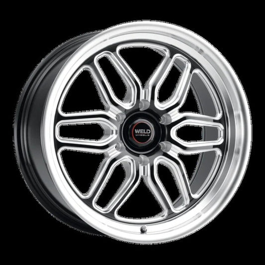 Weld Racing 17x10 Laguna 6 Drag 6x139.7 ET25 BS6.50 Gloss BLK MIL DIA 106.1