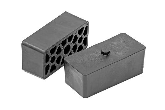 Rough Country 2-Inch Rear Suspension Lift Block Kit – Fits Chevy Trucks and SUVs – Durable Nylon Composite